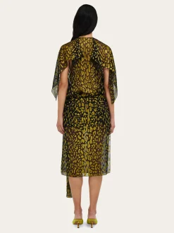 Silk and viscose dress - Women