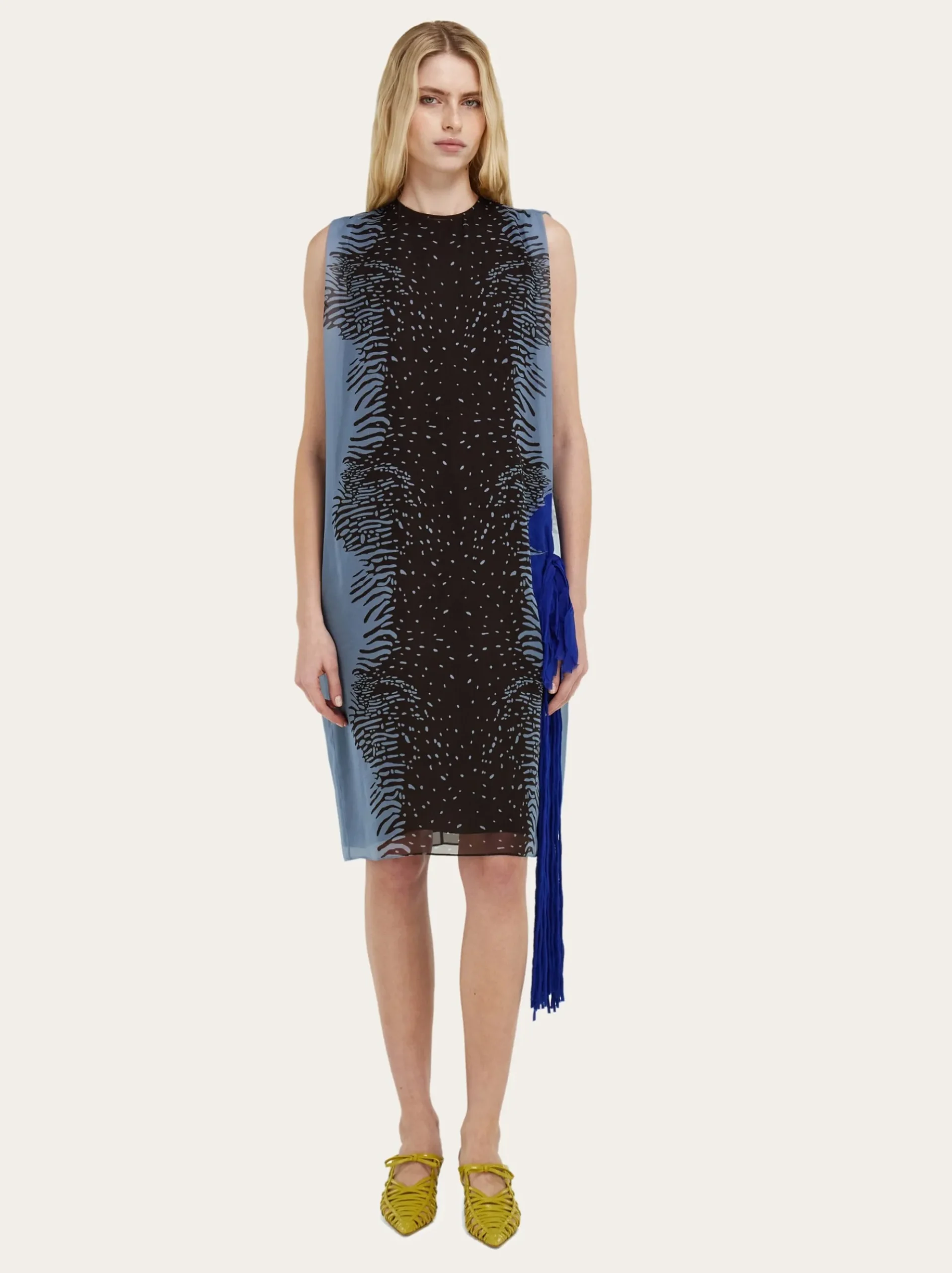 Silk dress with flower detail - Women