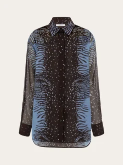 Silk georgette shirt - Women