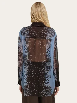 Silk georgette shirt - Women