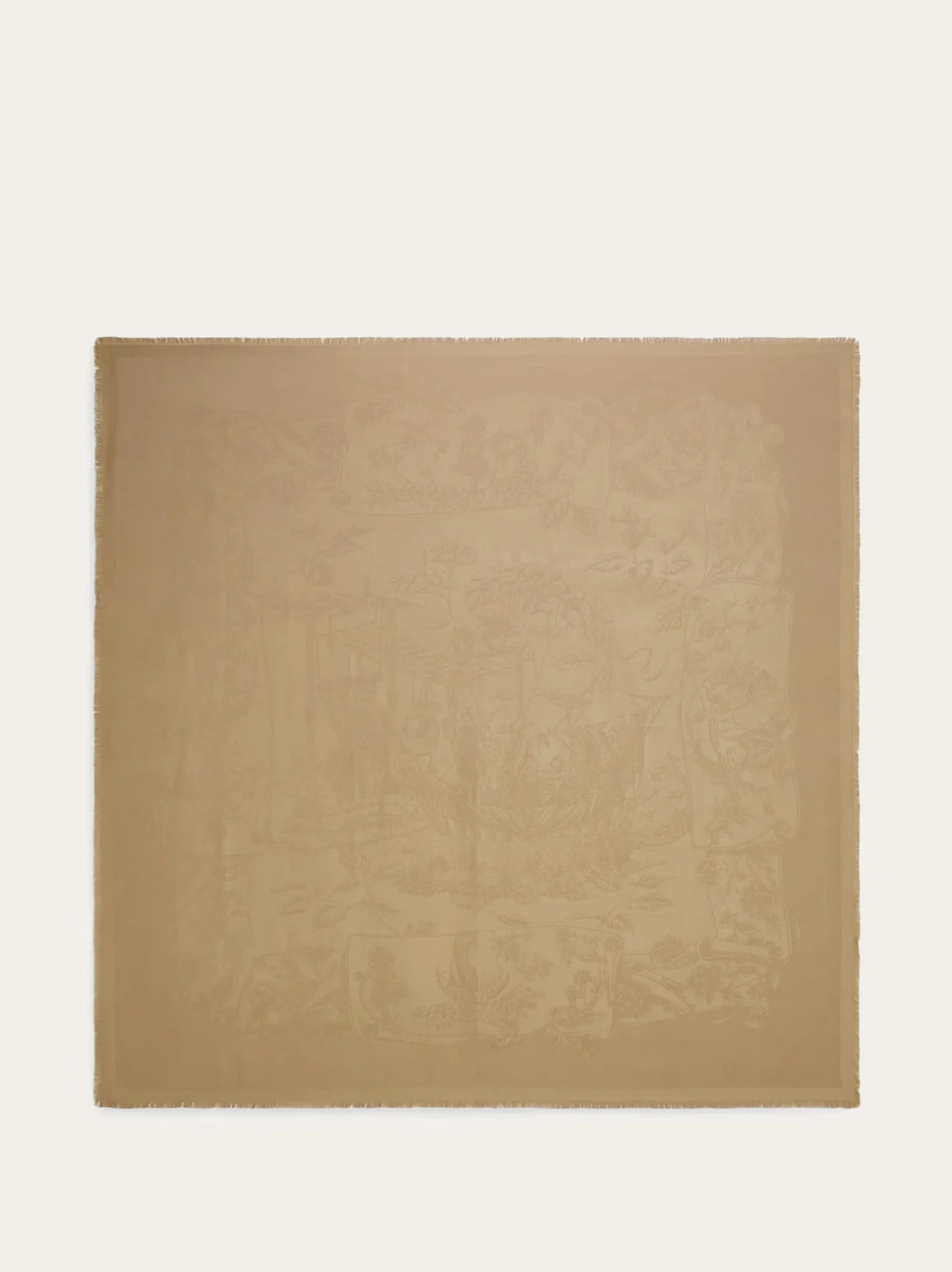 Silk jacquard shawl - Women