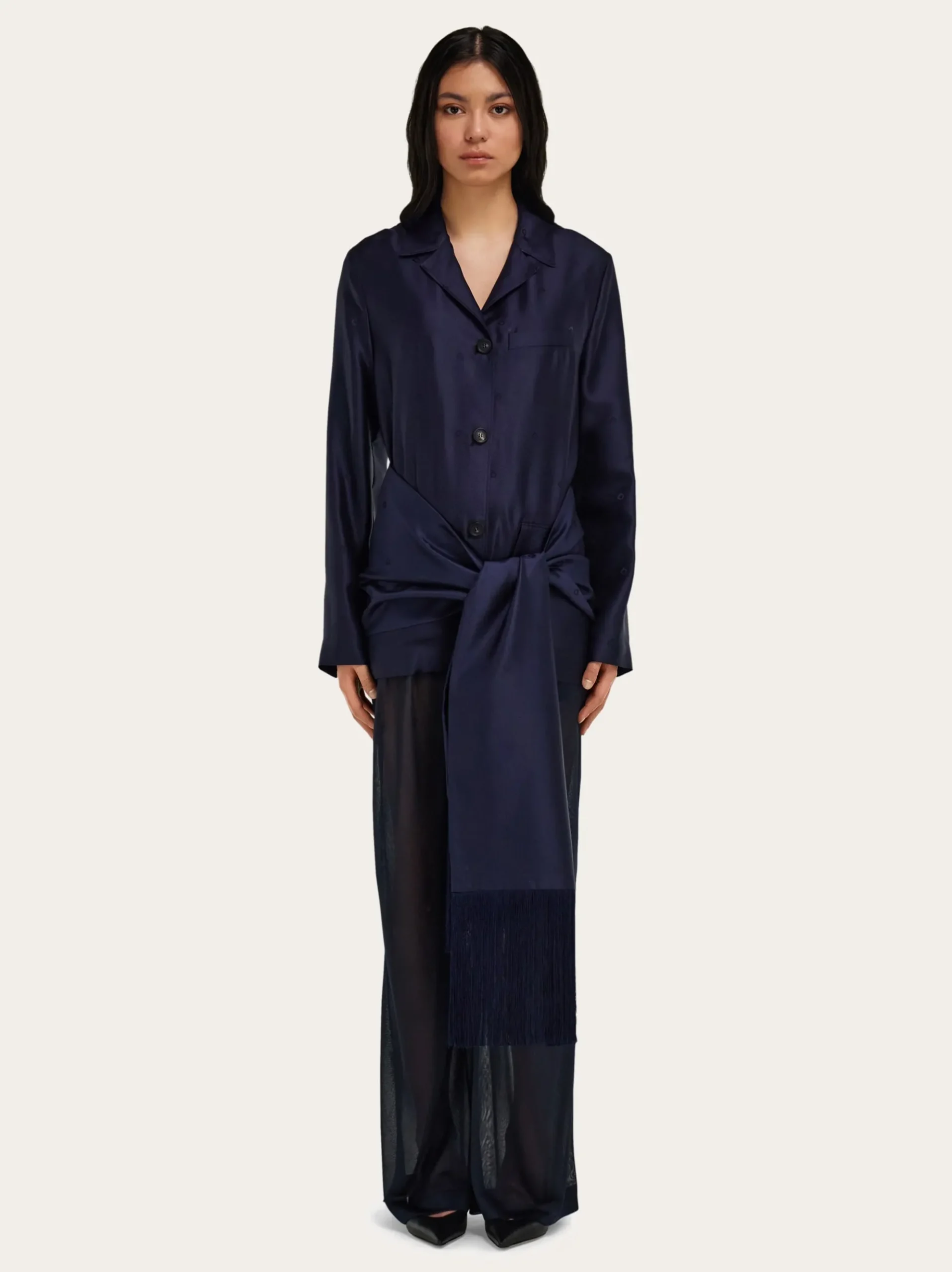 Silk shirt jacket - Women