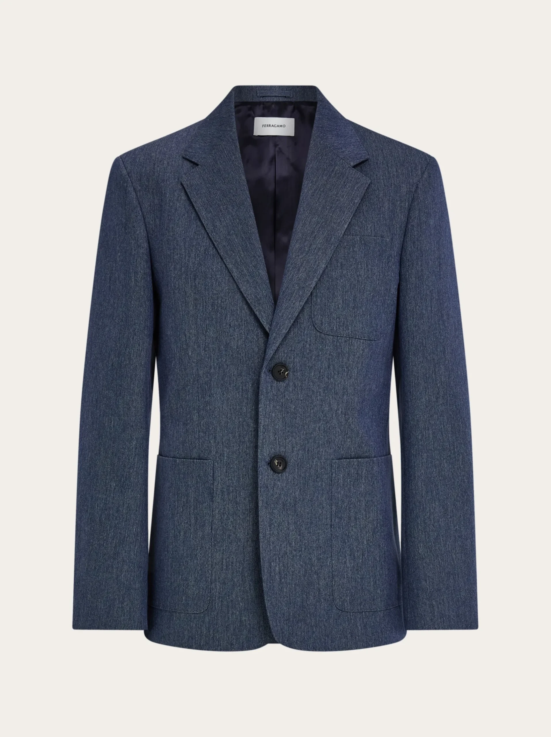 Single breasted denim blazer - Men
