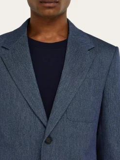 Single breasted denim blazer - Men