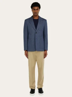 Single breasted denim blazer - Men