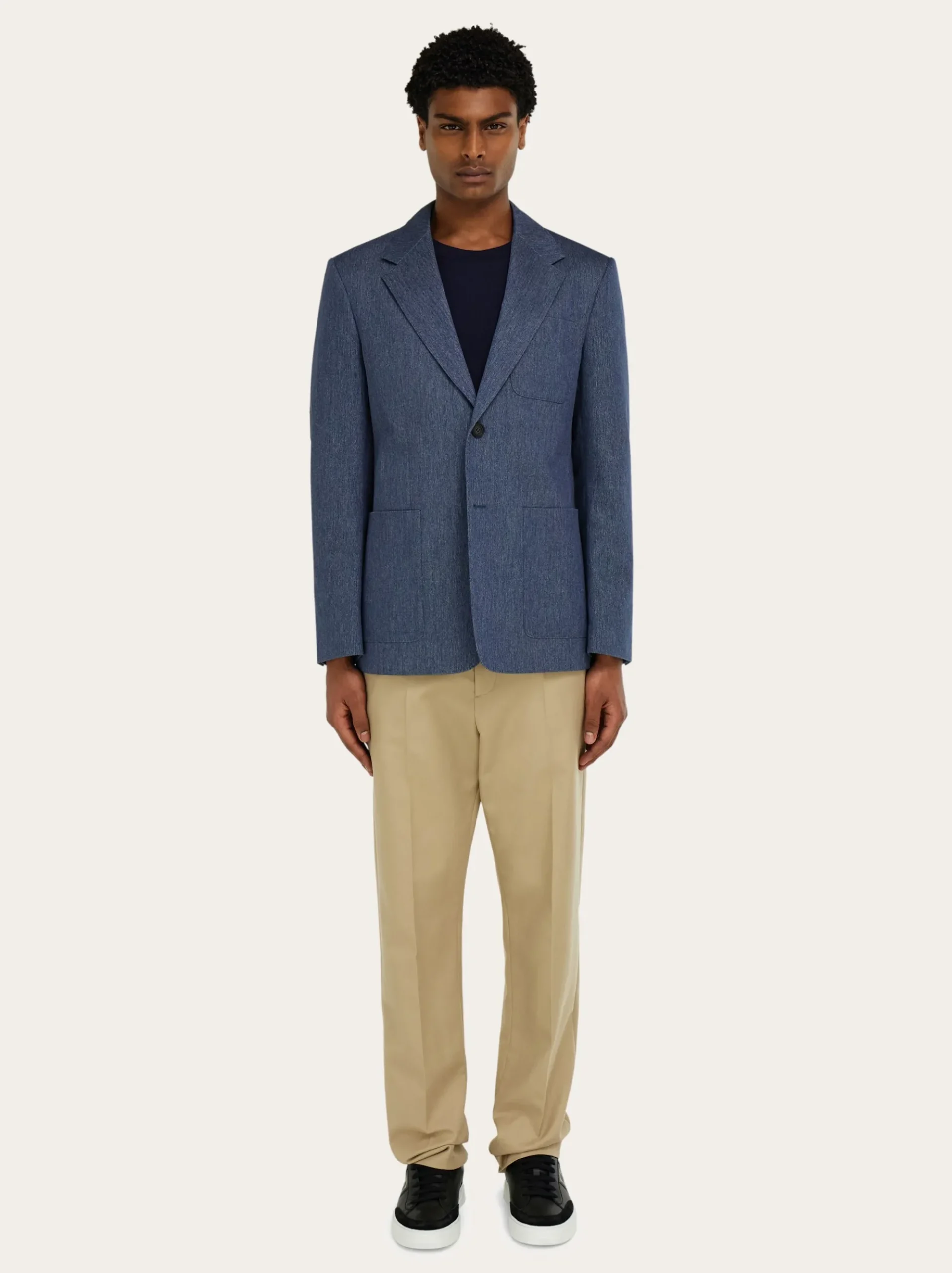 Single breasted denim blazer - Men