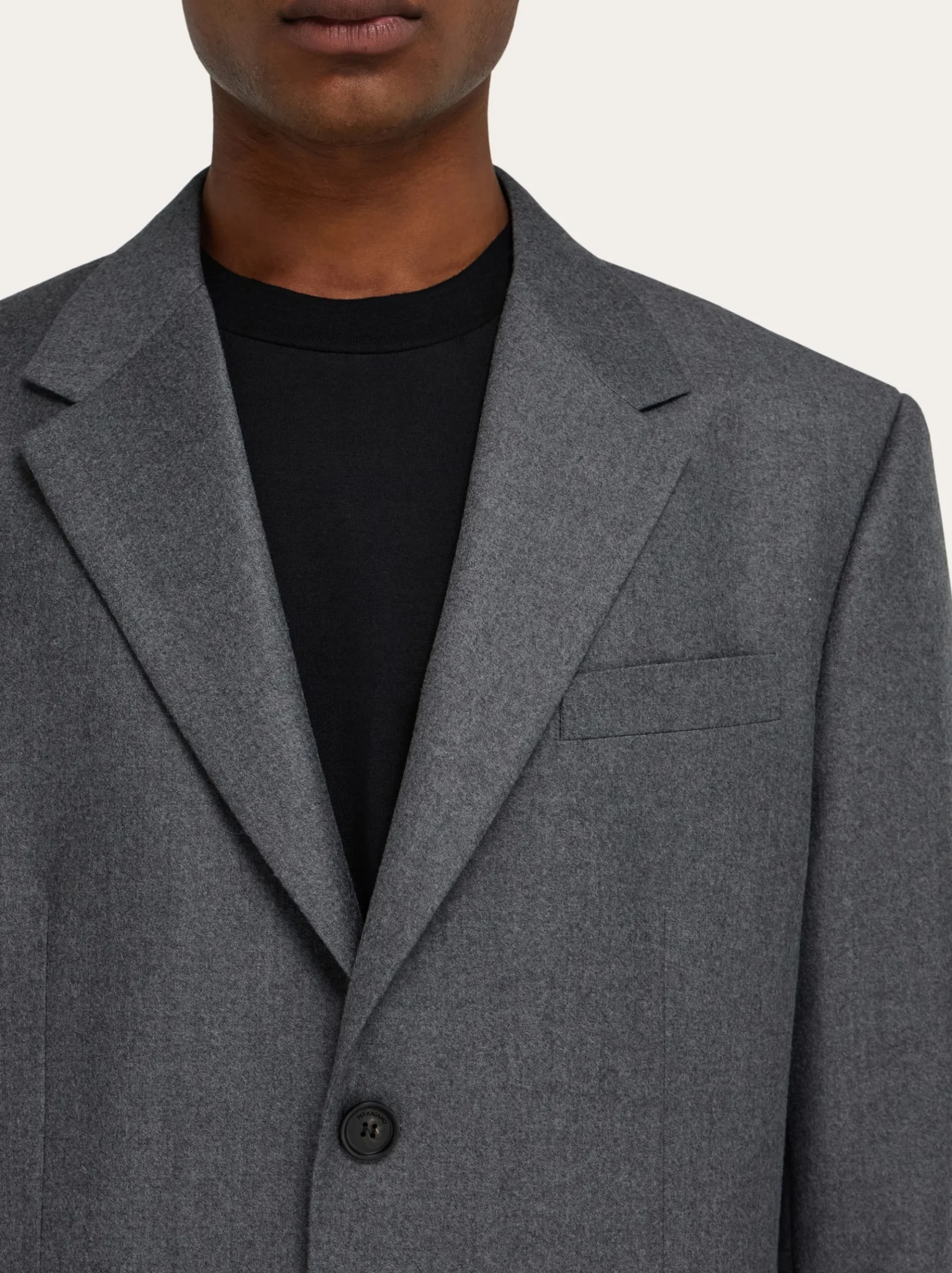 Single breasted flannel blazer - Men