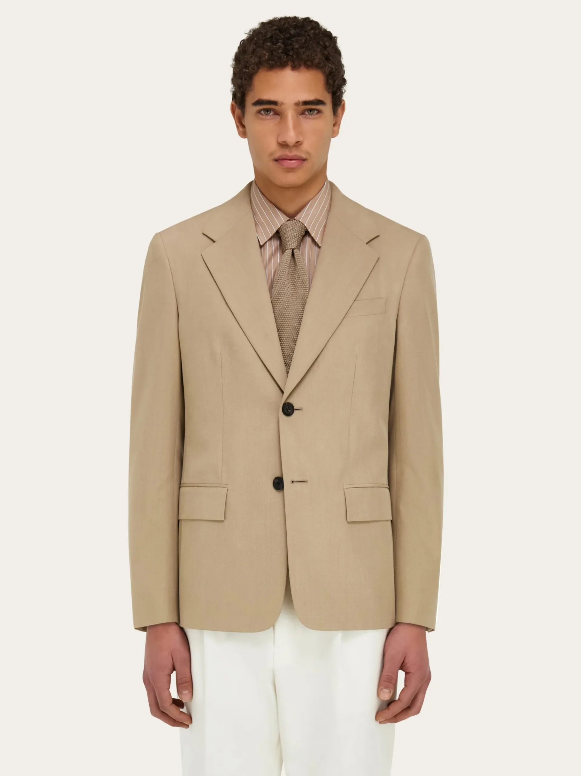 Single breasted flannel blazer - Men