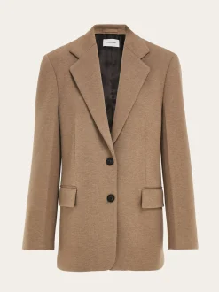 Single breasted jersey blazer - Women