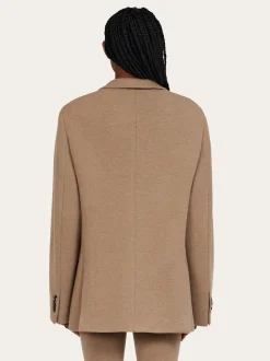 Single breasted jersey blazer - Women