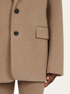 Single breasted jersey blazer - Women