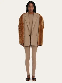 Single breasted jersey blazer - Women