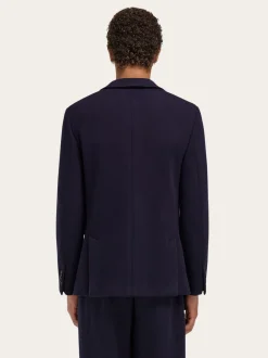 Single breasted jersey blazer - Men
