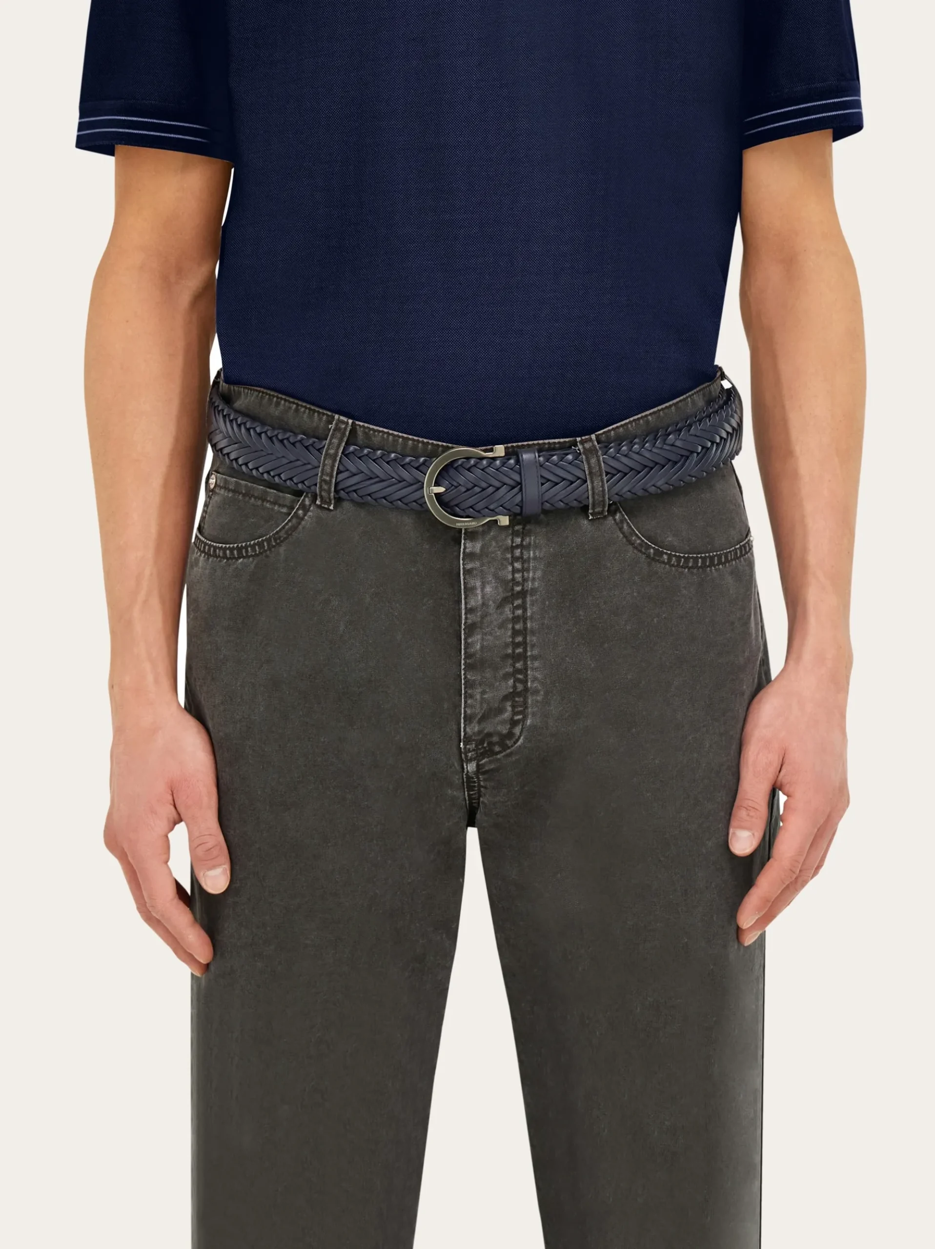 Sized Gancini belt - Men