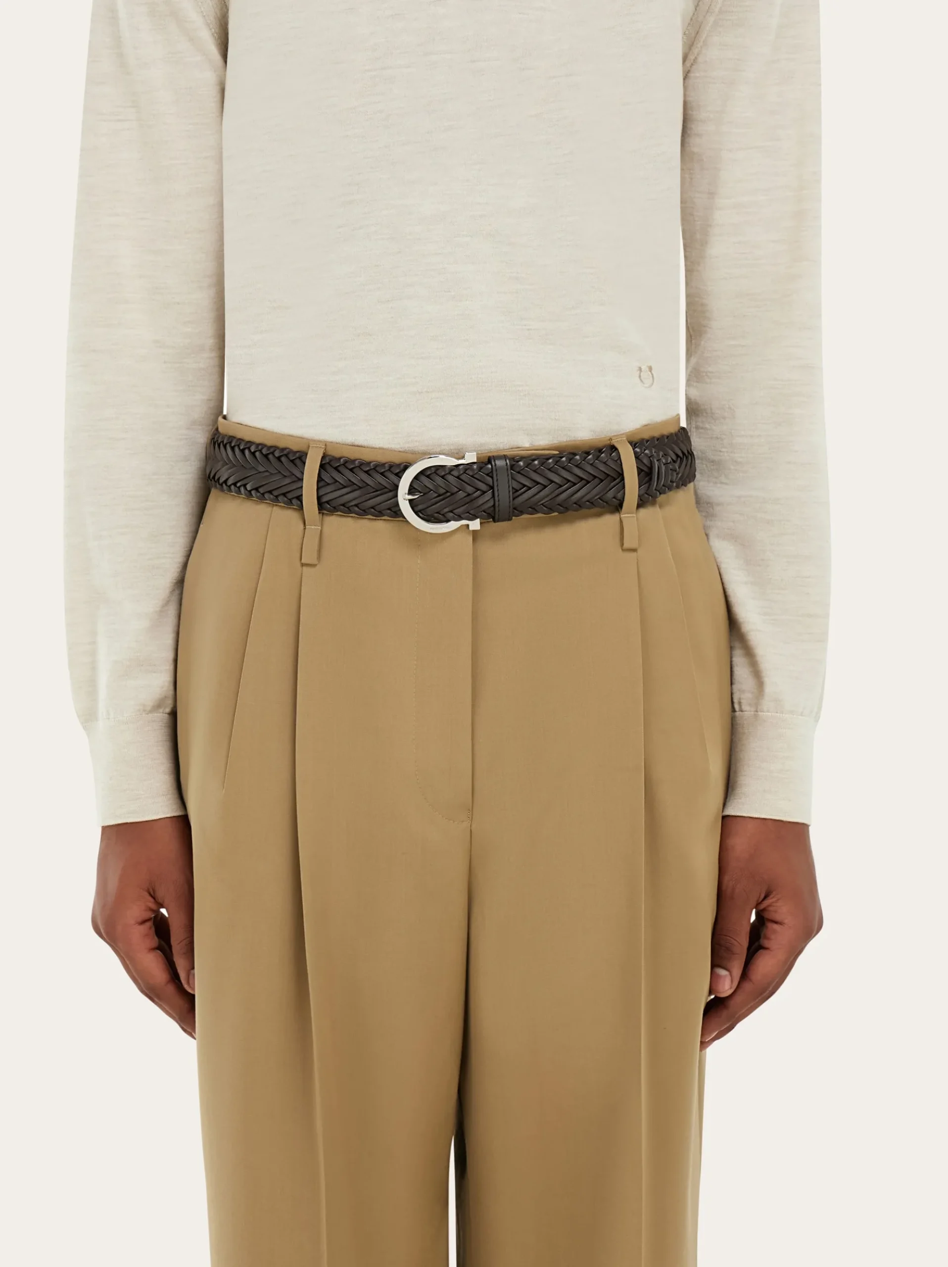 Sized Gancini belt - Men