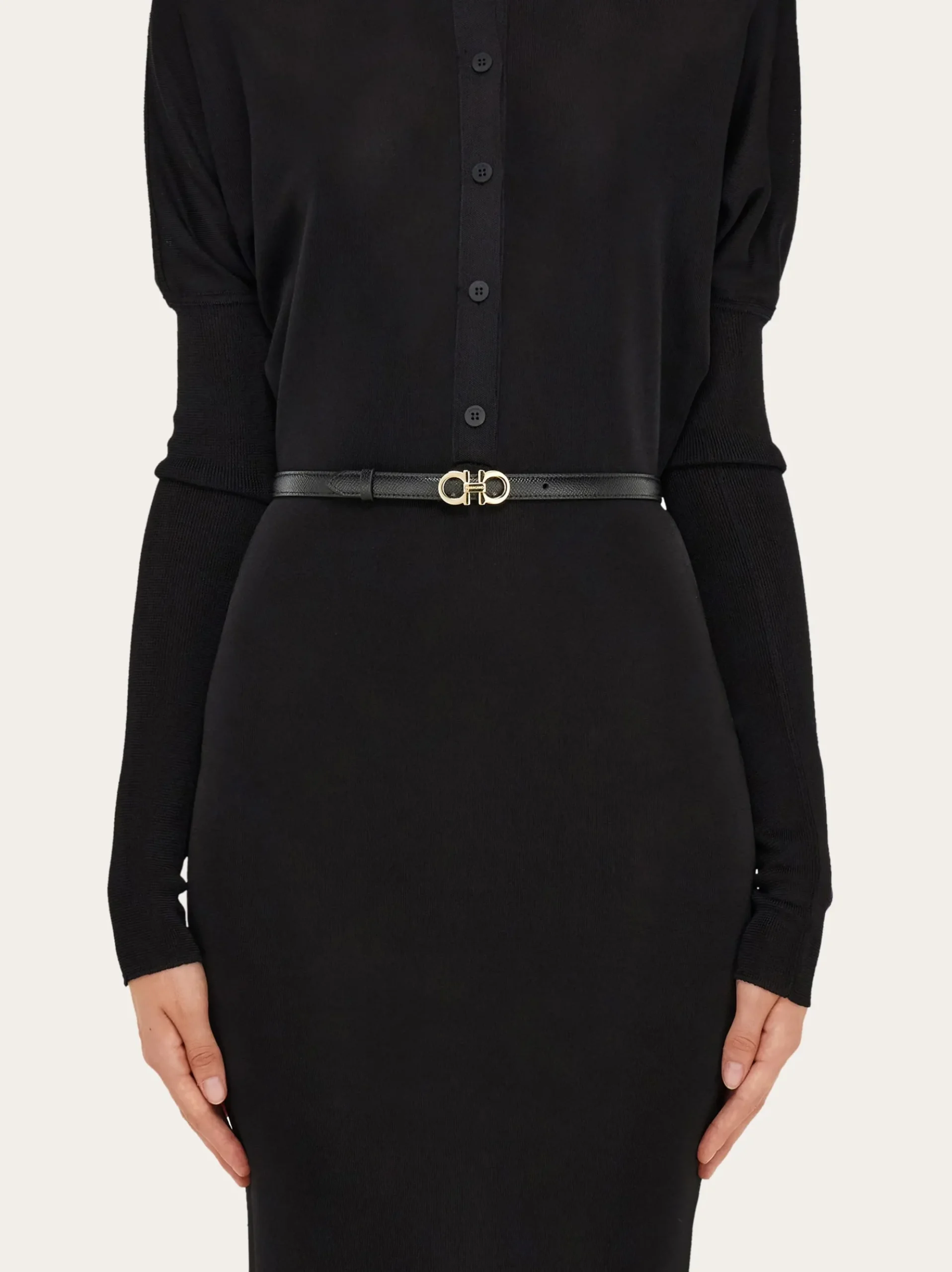 Sized Gancini belt - Women