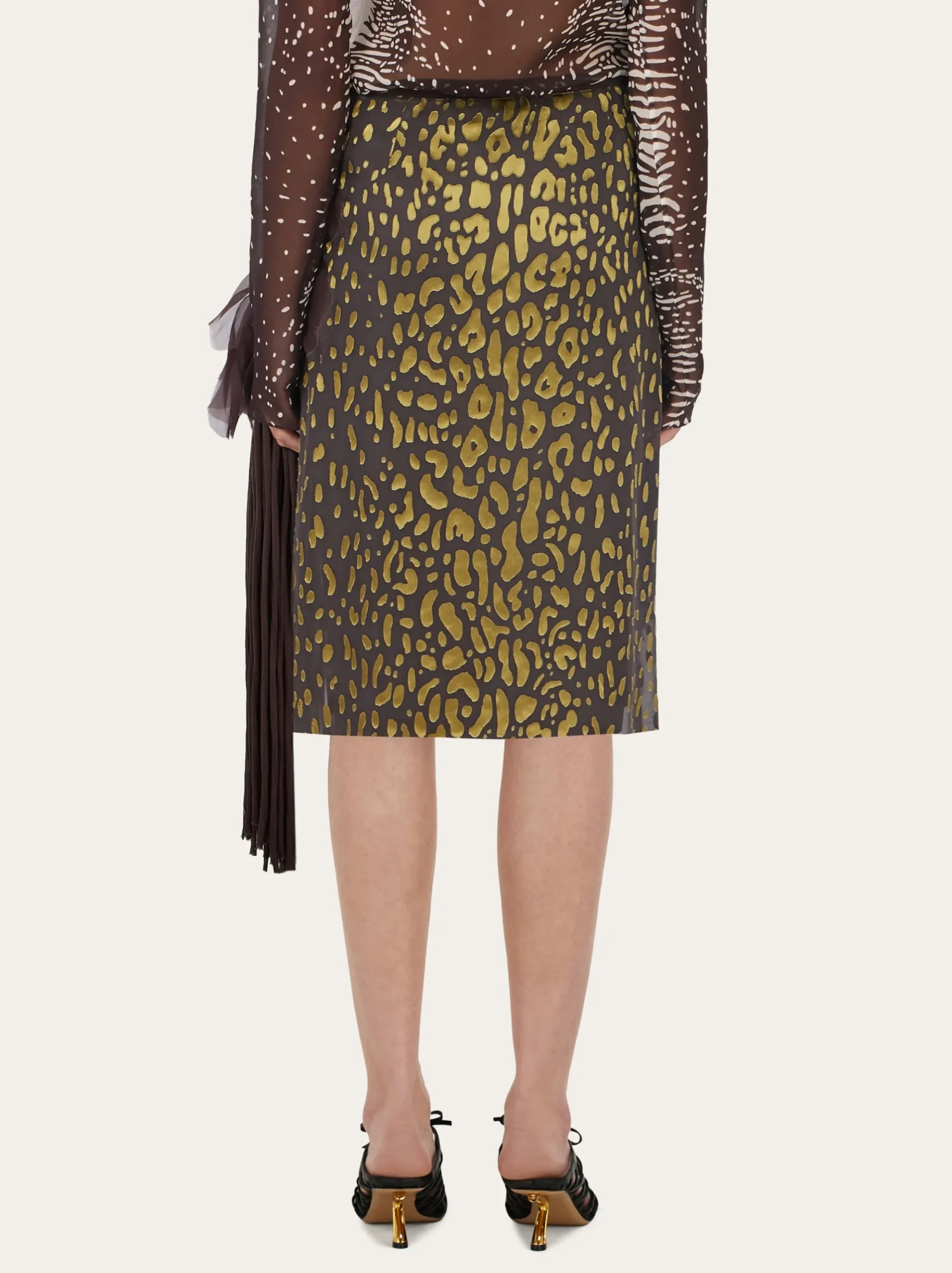 Skirt with flower detail - Women