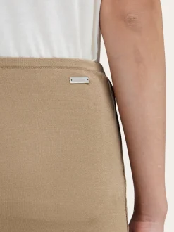 Skirt with fringe detail - Women