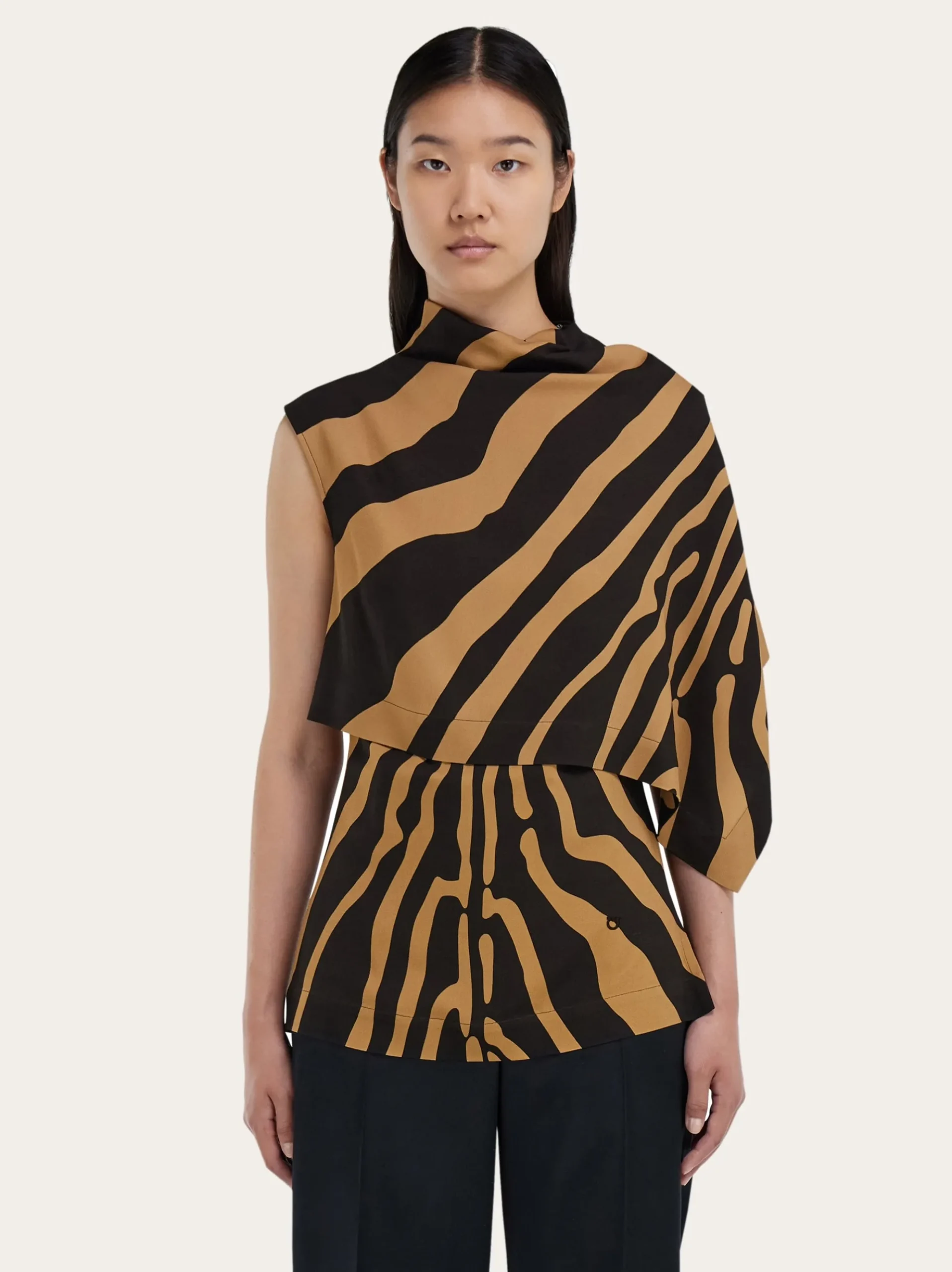 Sleeveless animal print top - Women