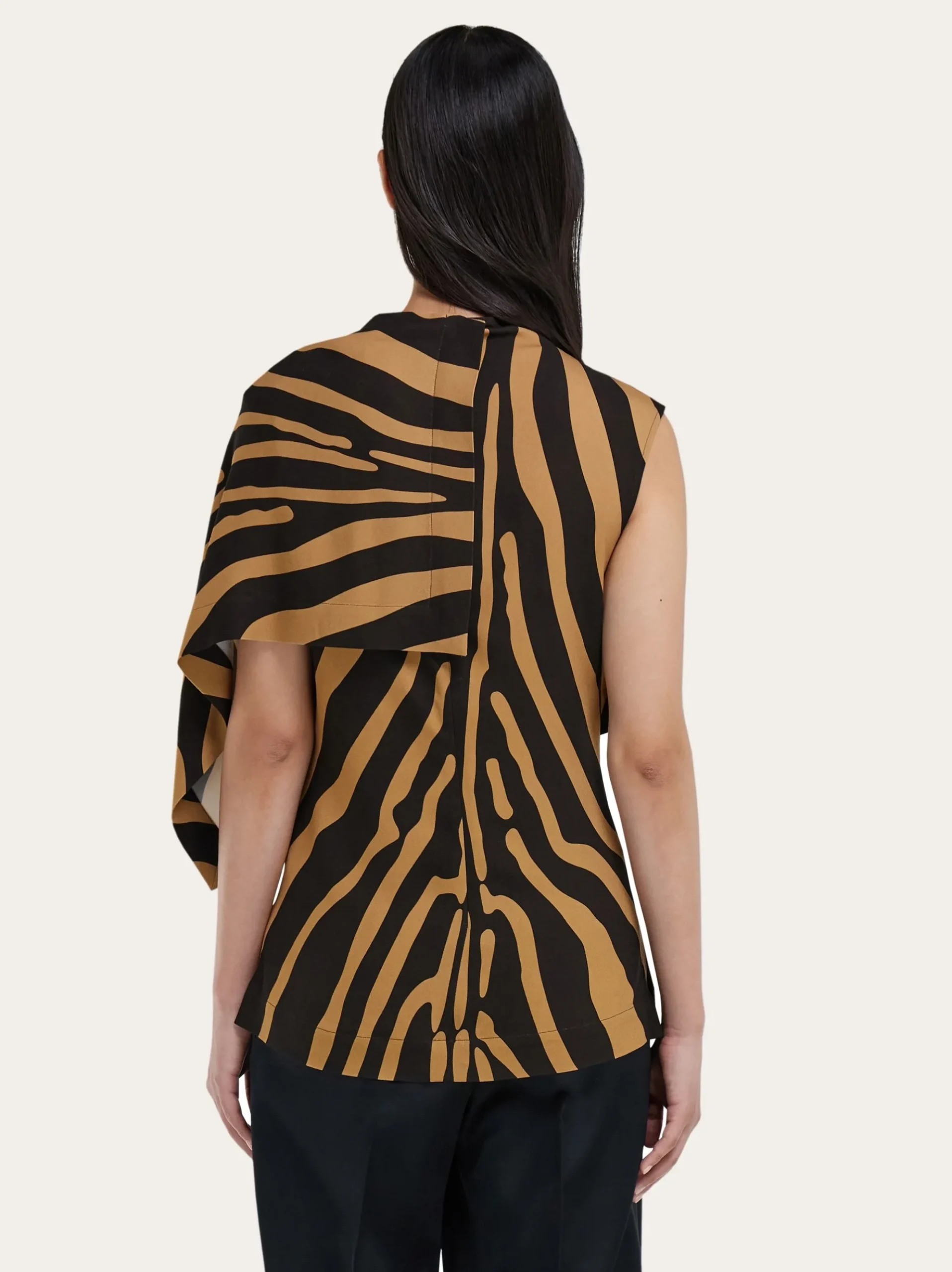 Sleeveless animal print top - Women