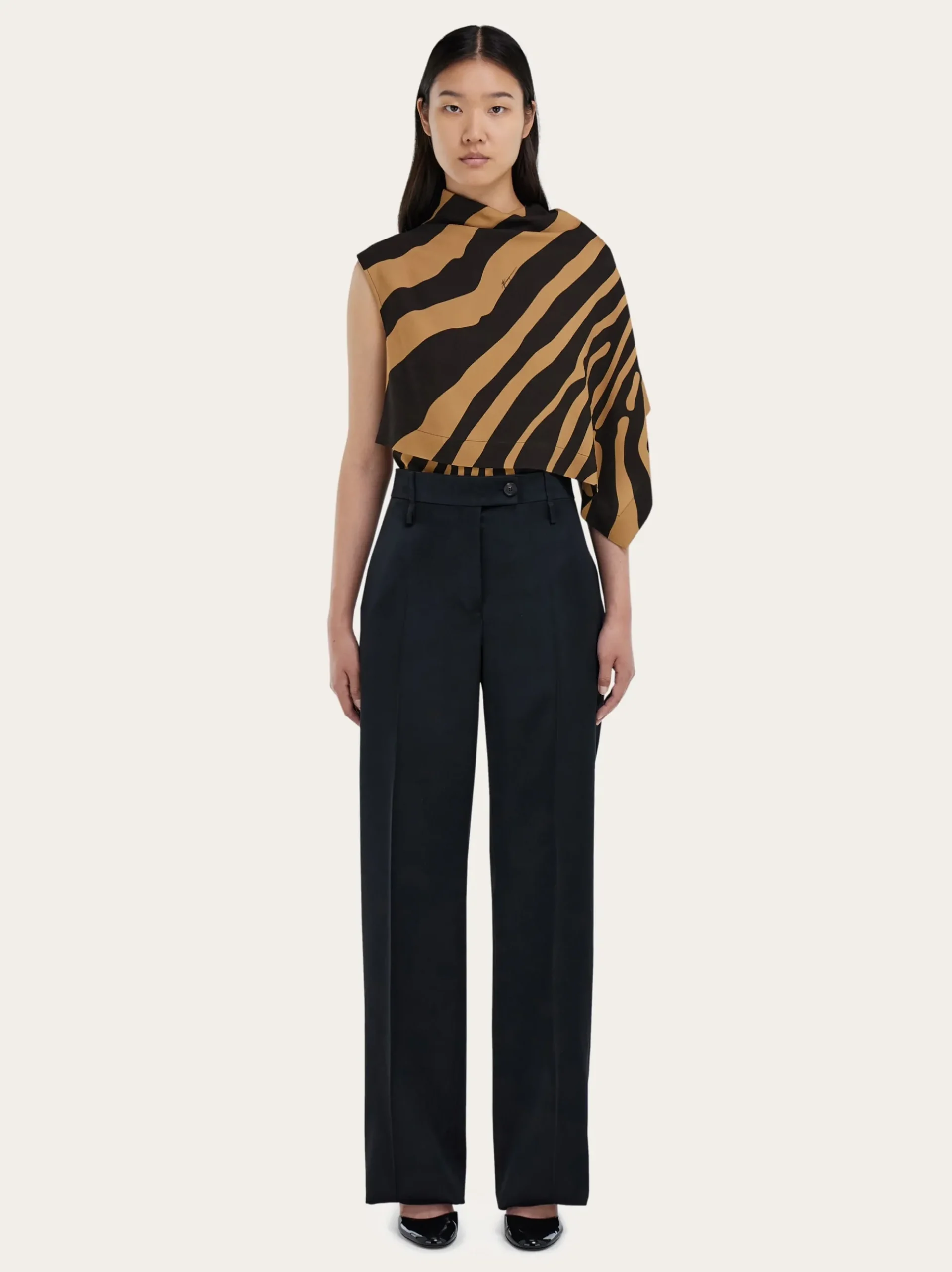 Sleeveless animal print top - Women