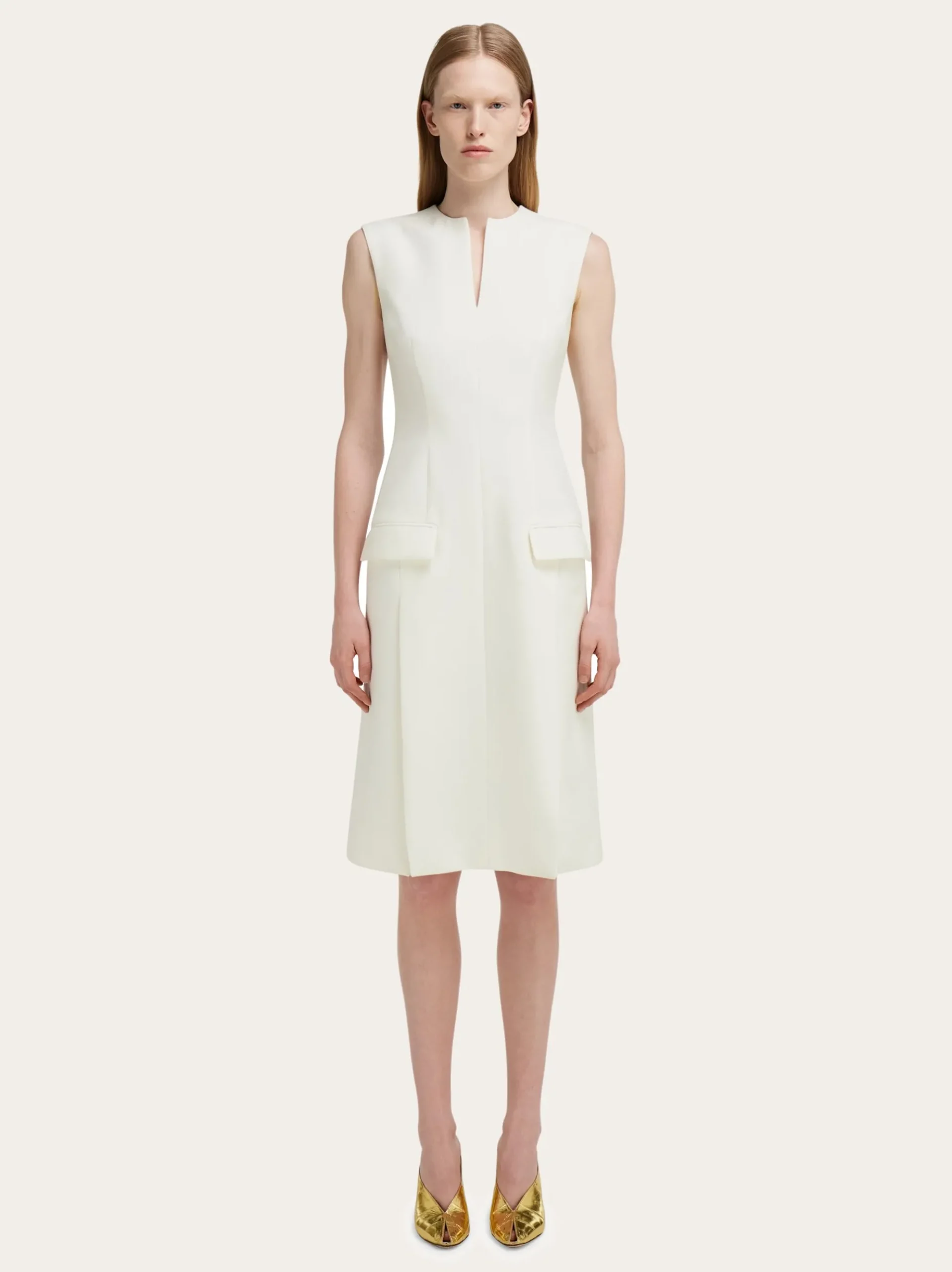 Sleeveless tailored dress - Women