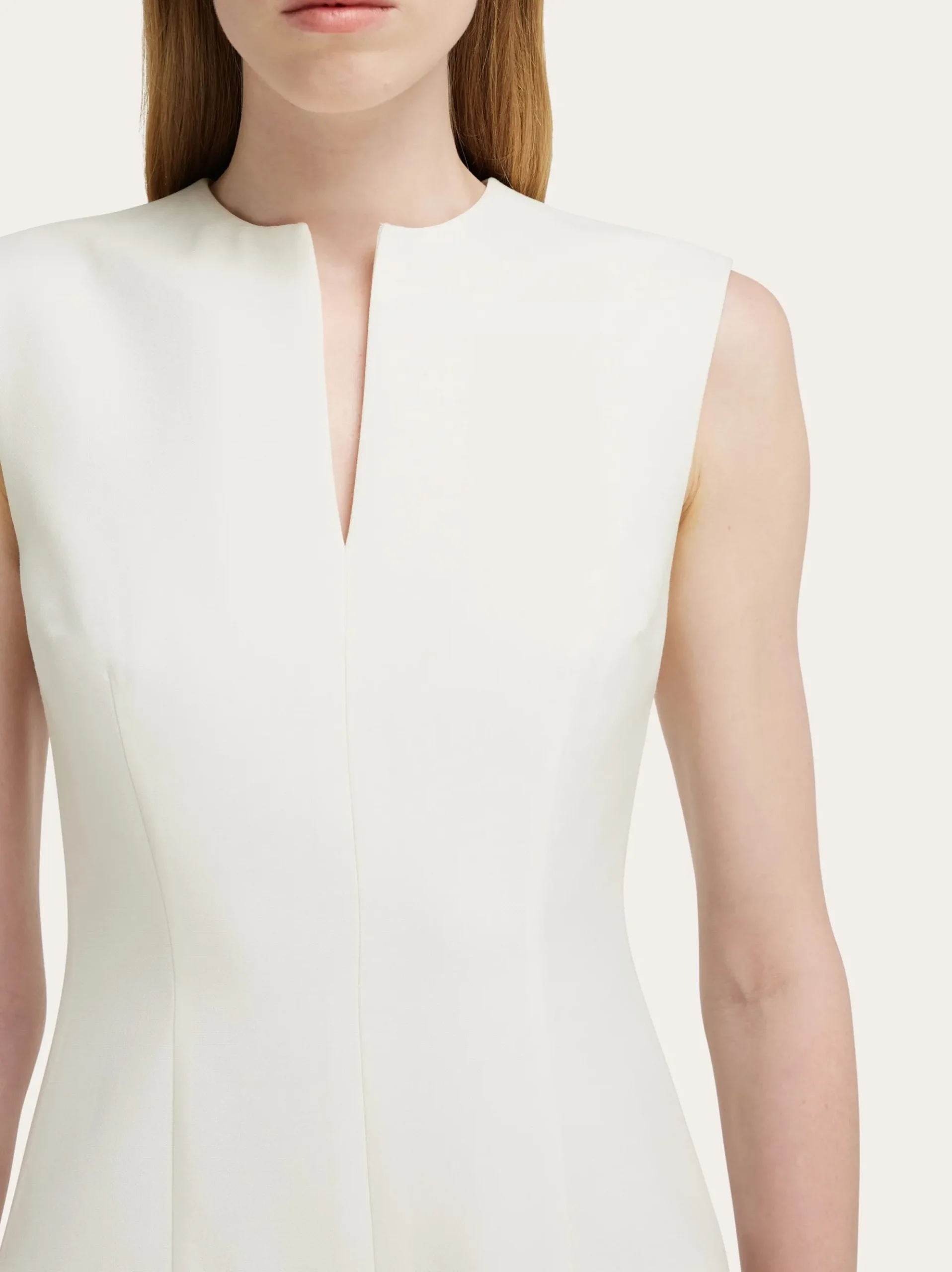 Sleeveless tailored dress - Women