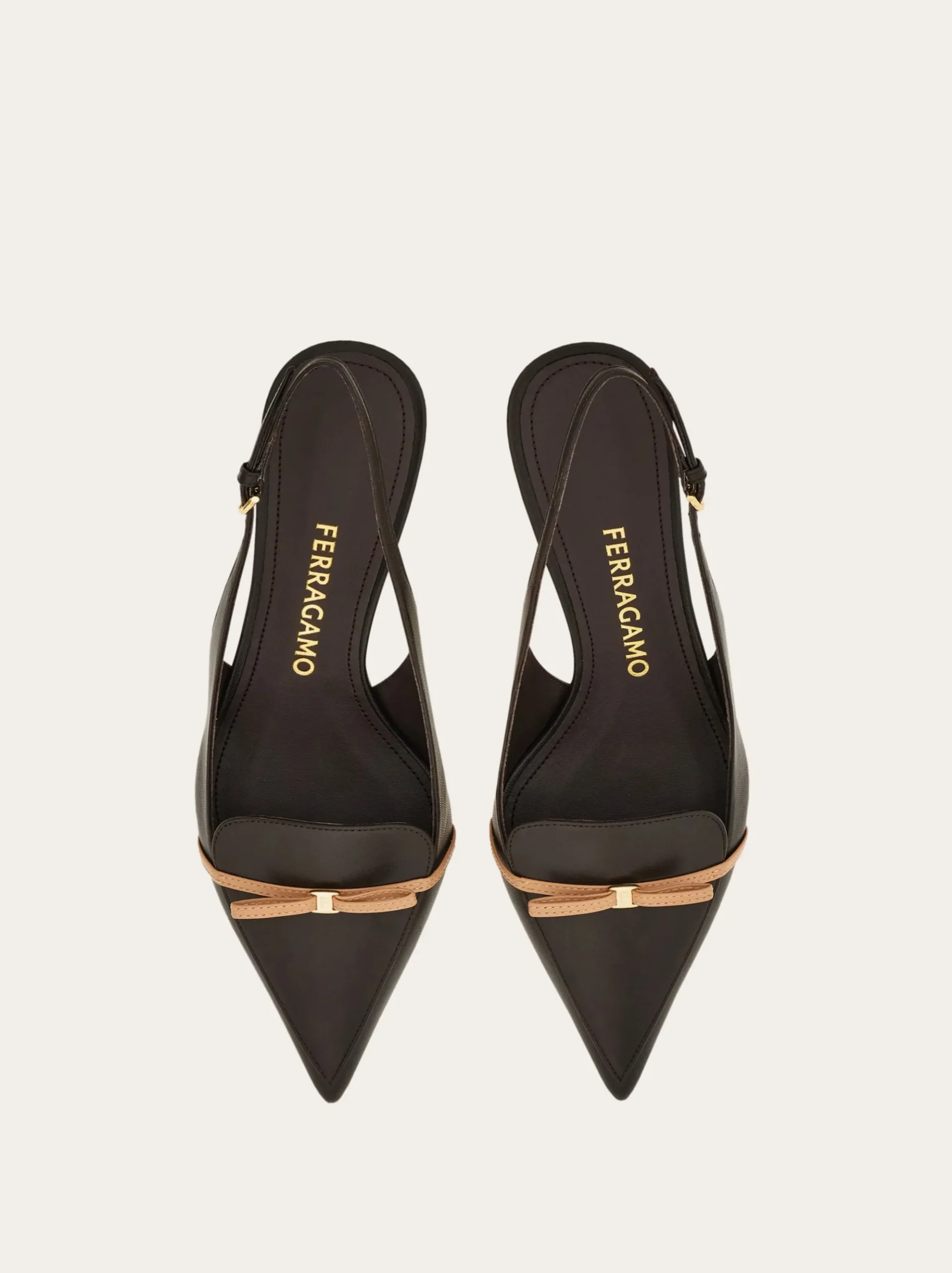 Slingback with bow mini bow detail - Women
