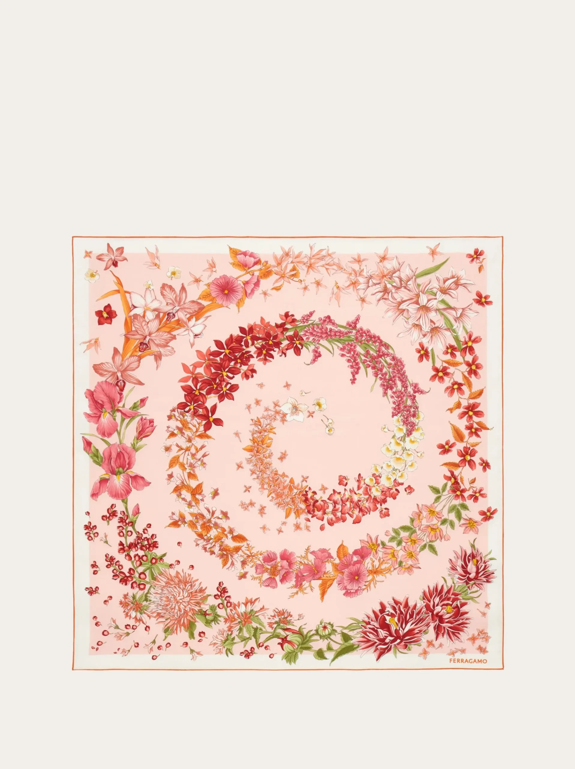 Spring print silk scarf - Women