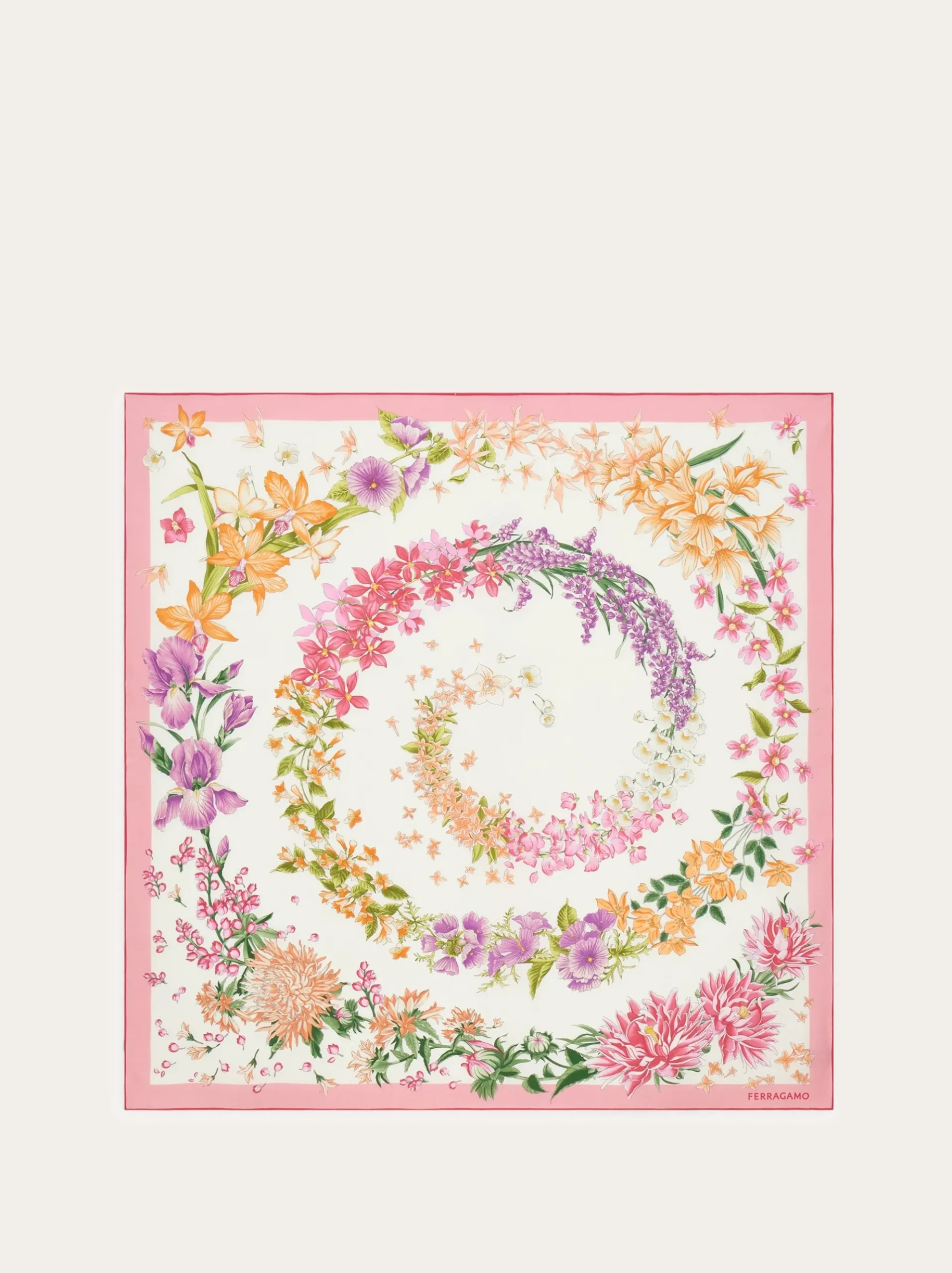 Spring print silk scarf - Women