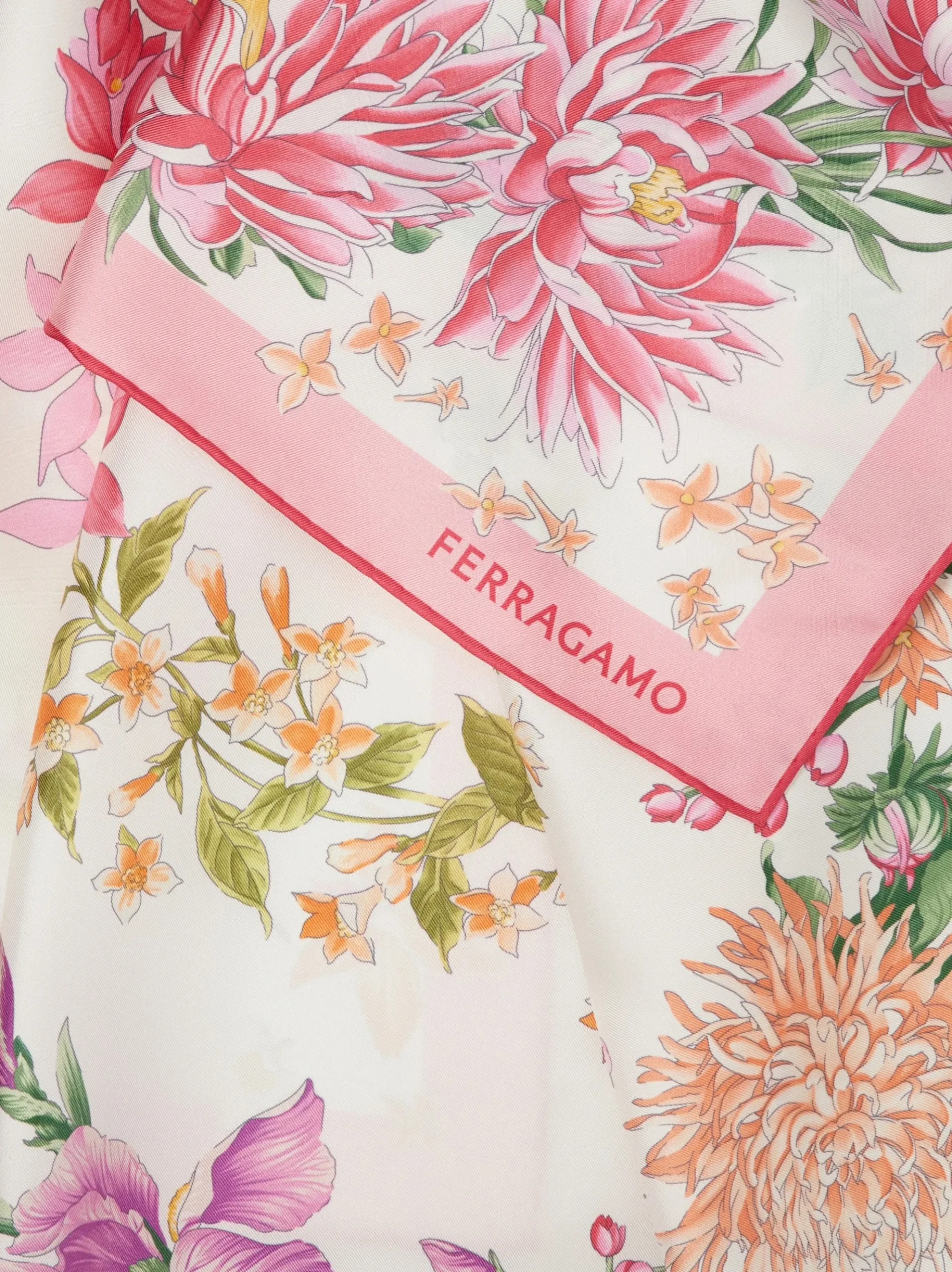 Spring print silk scarf - Women