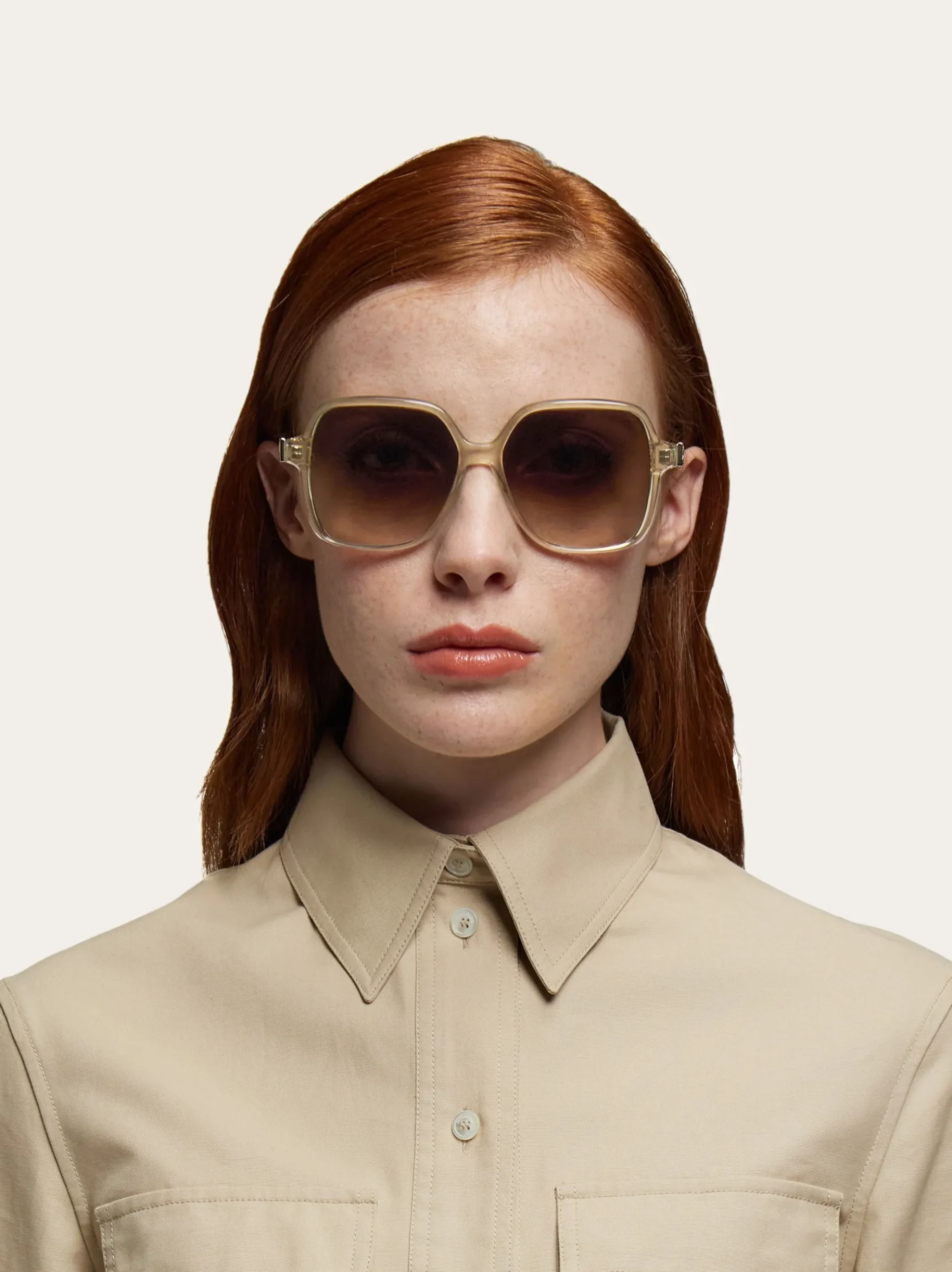 Square frame sunglasses - Women