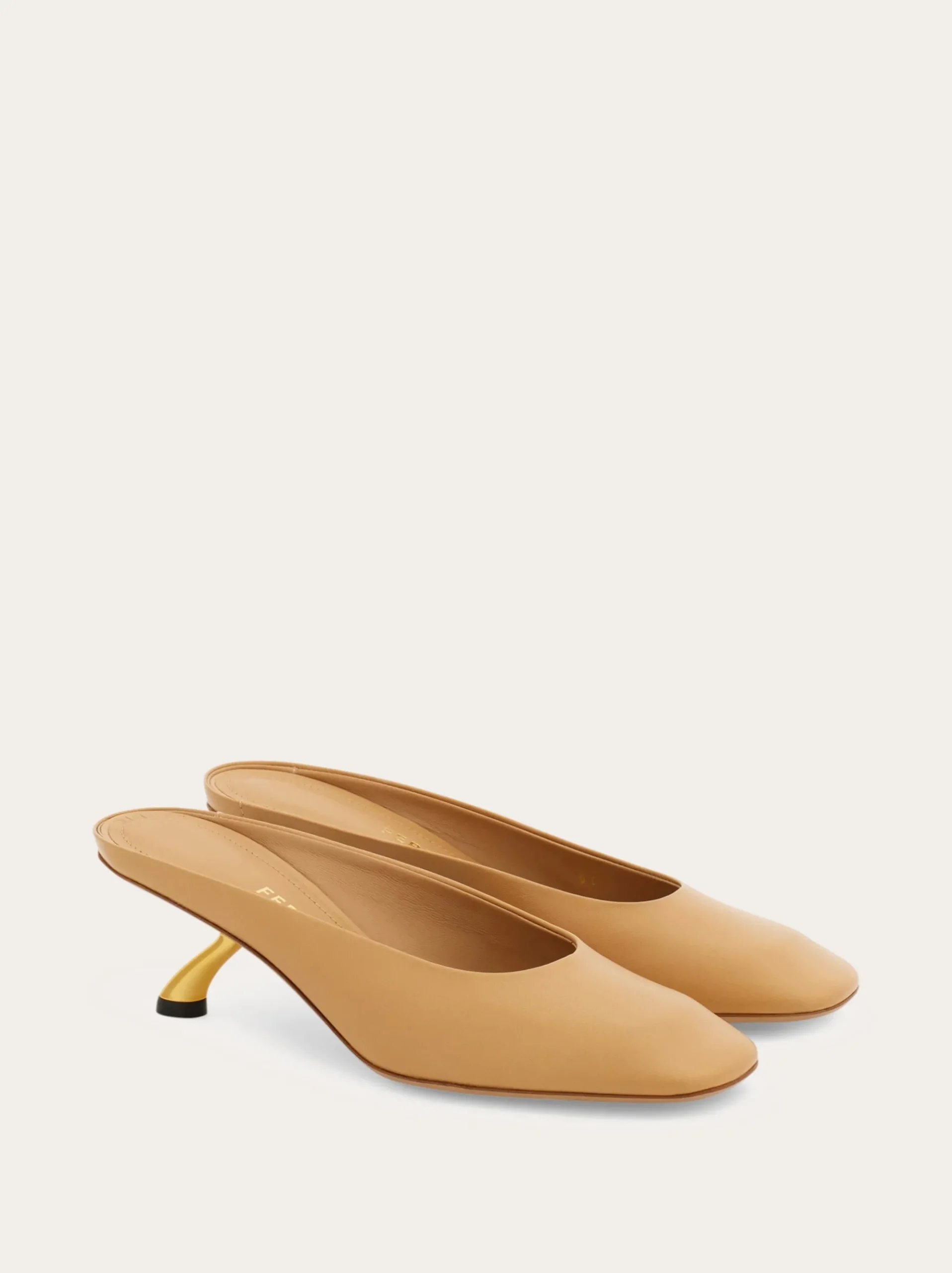 S-shaped heel mule - Women