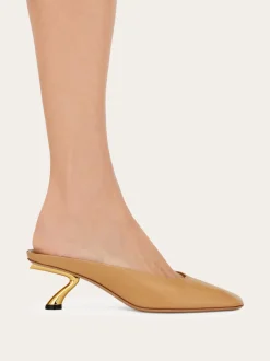 S-shaped heel mule - Women