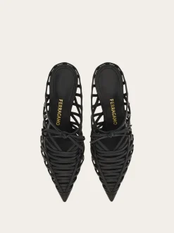 S-shaped heel mule - Women