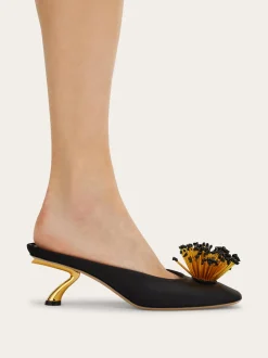 S-shaped heel mule - Women