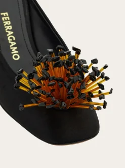 S-shaped heel mule - Women