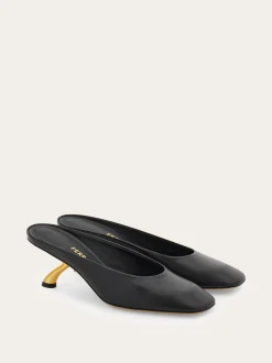 S-shaped heel mule - Women