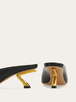 S-shaped heel mule - Women