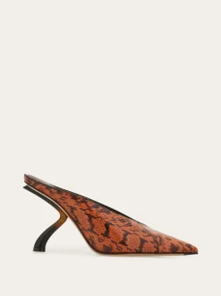 S-shaped heel mule - Women