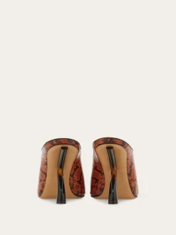 S-shaped heel mule - Women