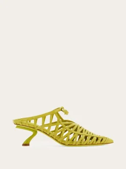 S-shaped heel mule - Women