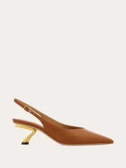S-shaped heel slingback - Women