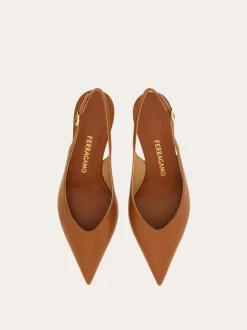 S-shaped heel slingback - Women