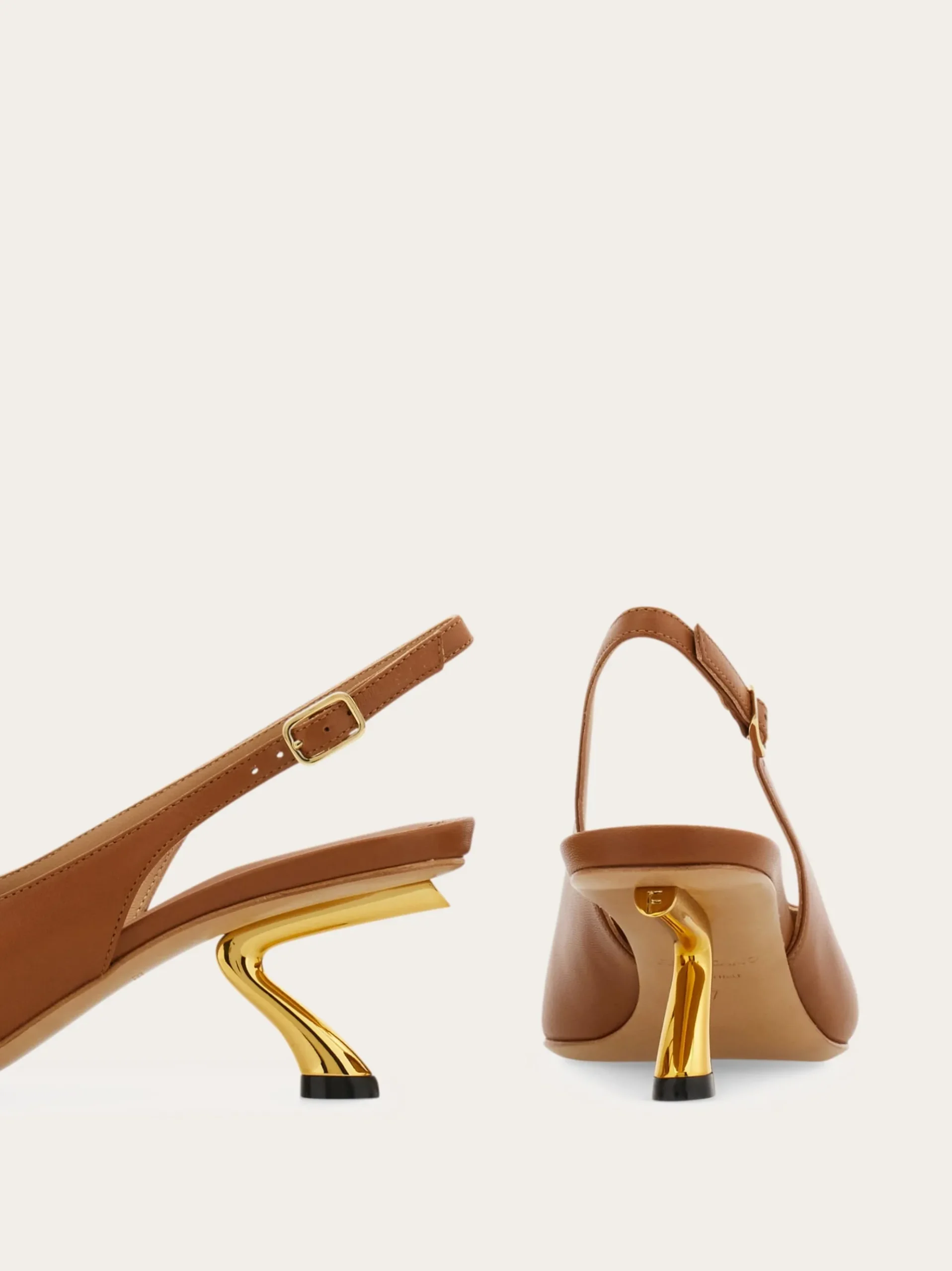 S-shaped heel slingback - Women