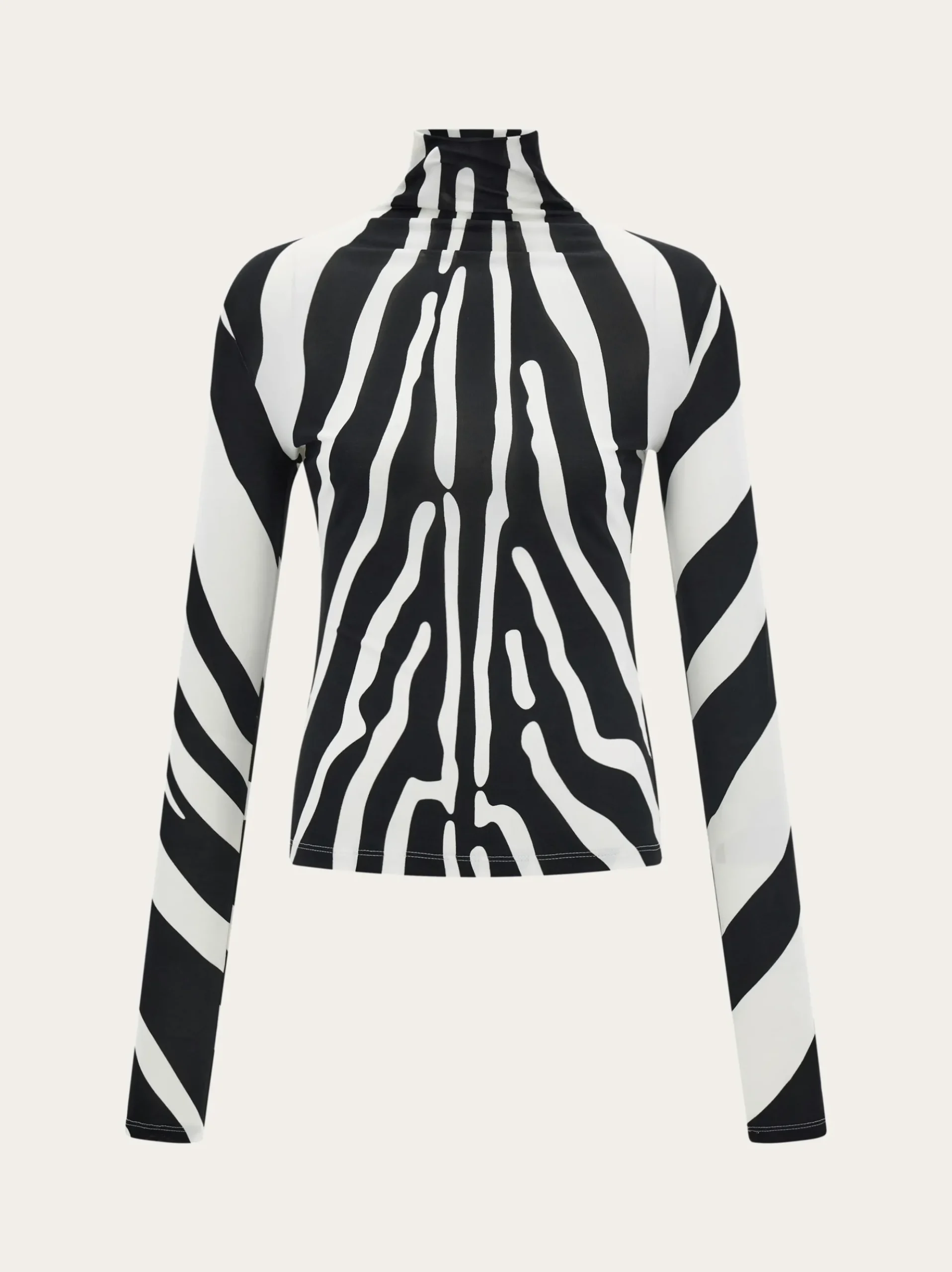 Stretch jersey turtleneck - Women