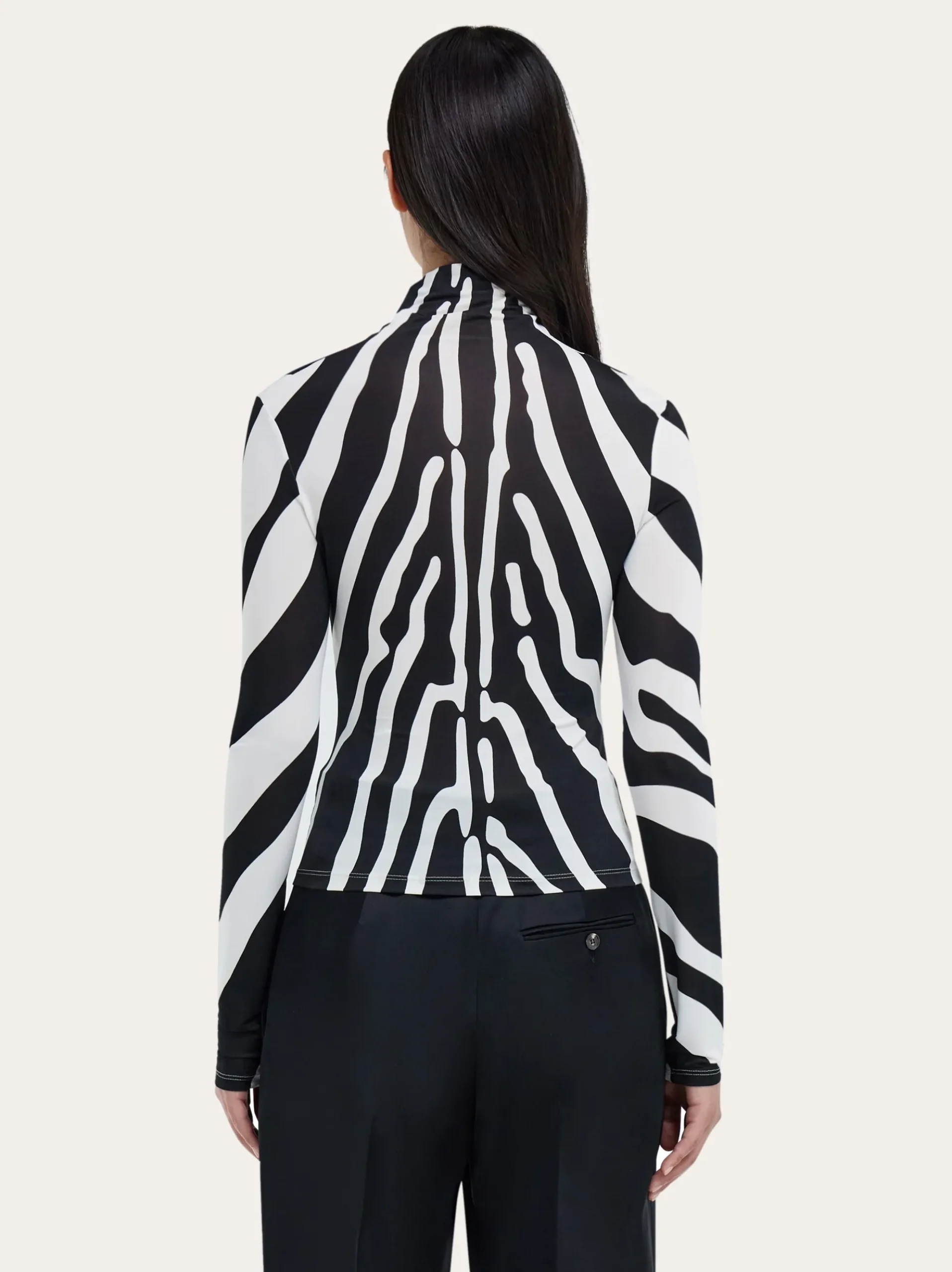 Stretch jersey turtleneck - Women