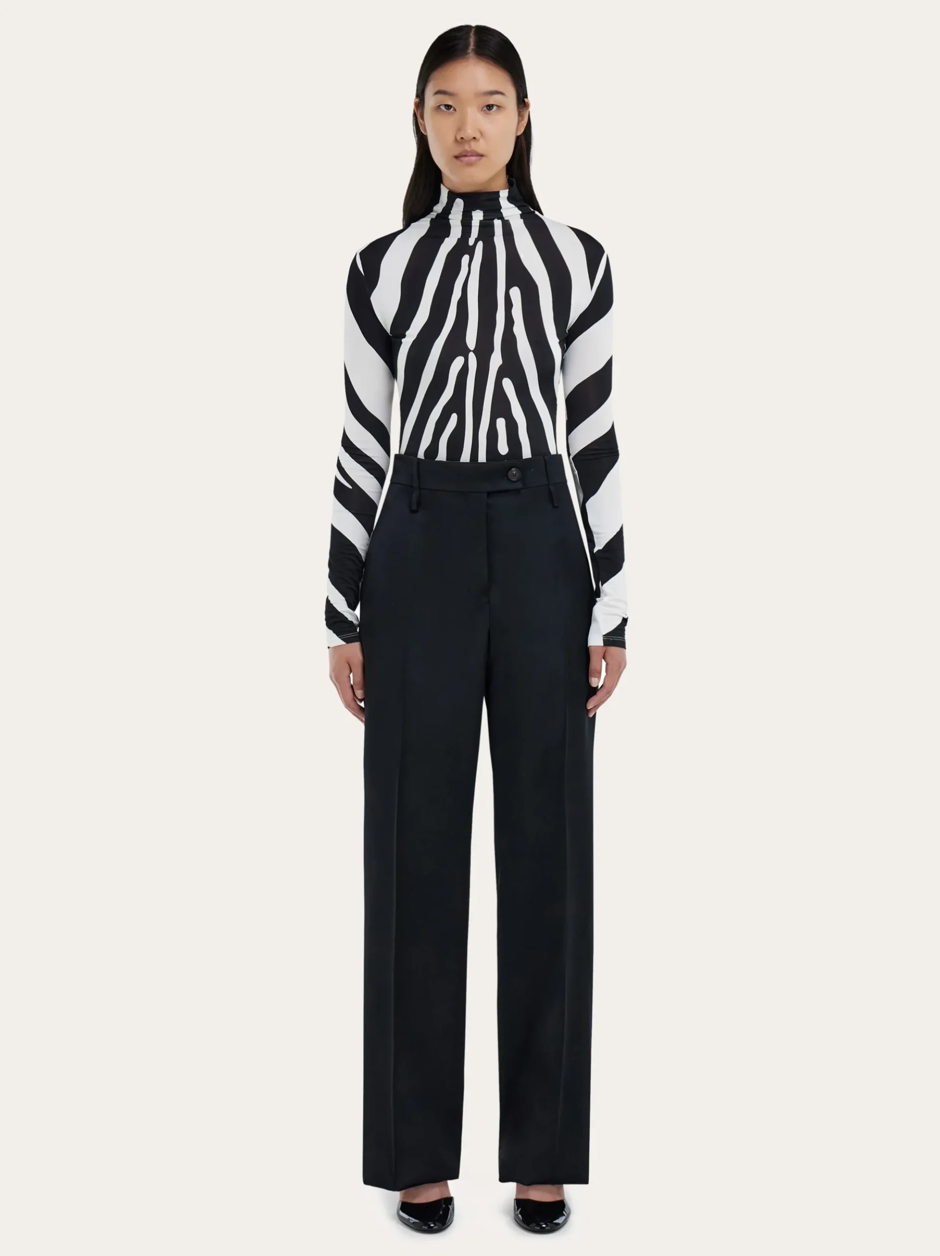 Stretch jersey turtleneck - Women