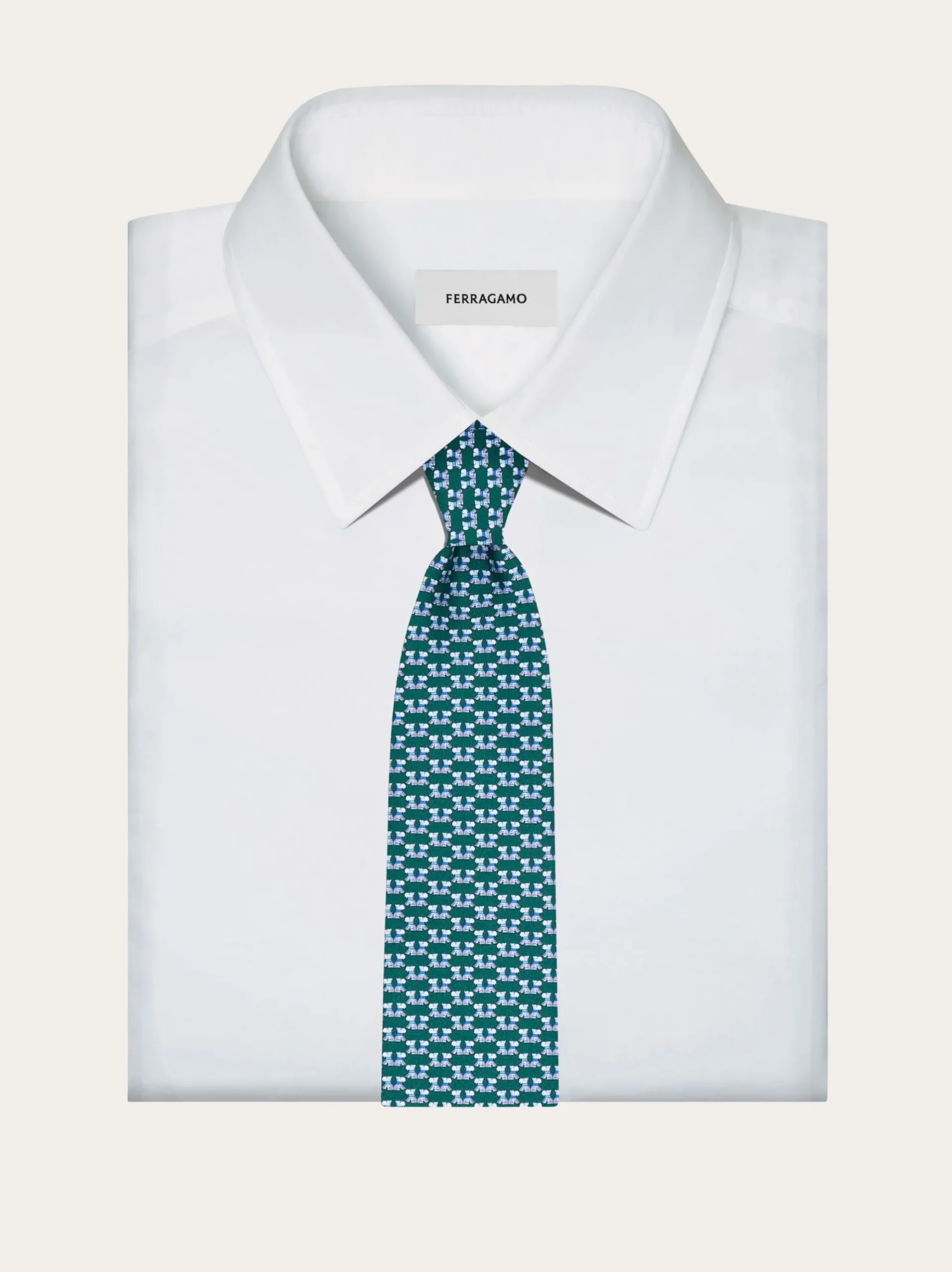 Terrier print silk tie - Men