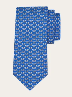 Terrier print silk tie - Men
